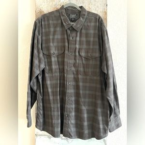 Filson Button Up Lightweight Flannel Shirt XXL